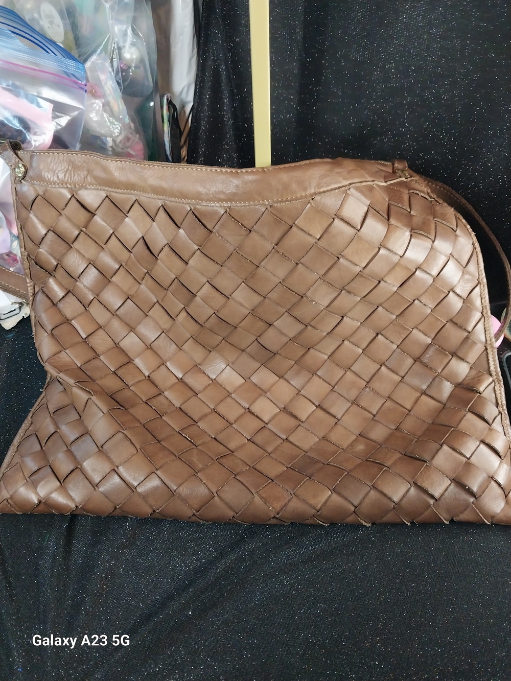 Publicati Civico 93 Slouchy Intrecciato Leather Hobo  Shoulder/Crossbody/Tote